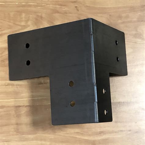 2 7 8 metal post brackets|steel brackets for 4x6 posts.